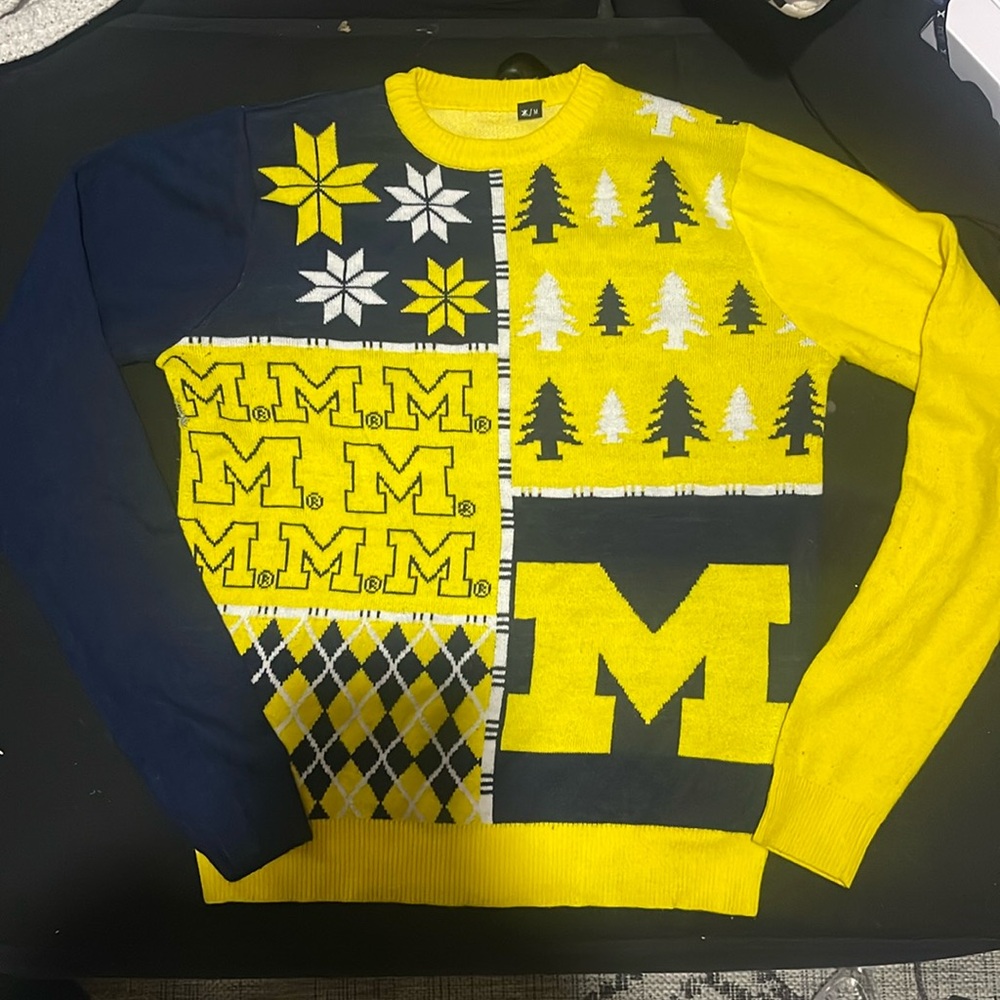 Michigan Wolervines ugly sweater
